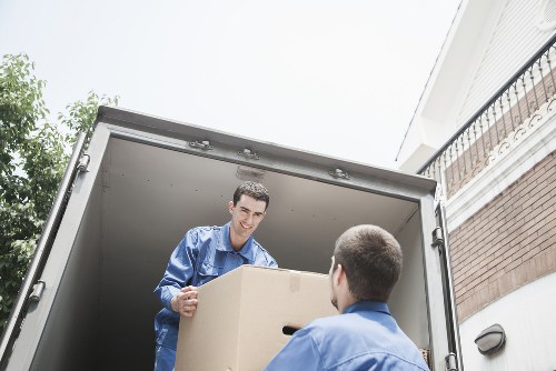 Furniture loading during a local removals service in Roehampton