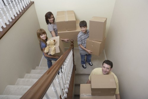 A Roehampton relocation team managing access and moving logistics